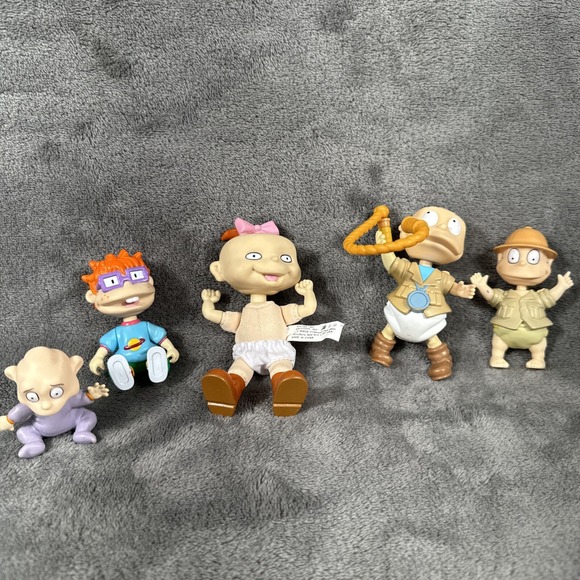 Other - 90s Vintage Rugrats Lot Of‎ 5 Figurines